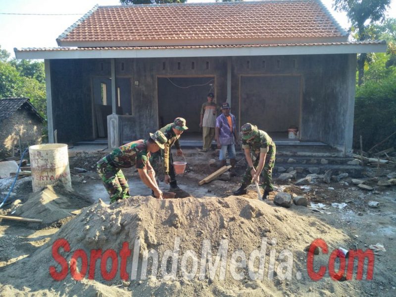 Pembangunan Gedung Gapoktan Sasaran Fisik Foto :TMMD Imbangan 105 Mojokerto
