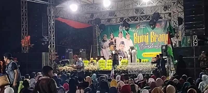 Antusias Ribuan Warga Padati Gemma Sholawat 